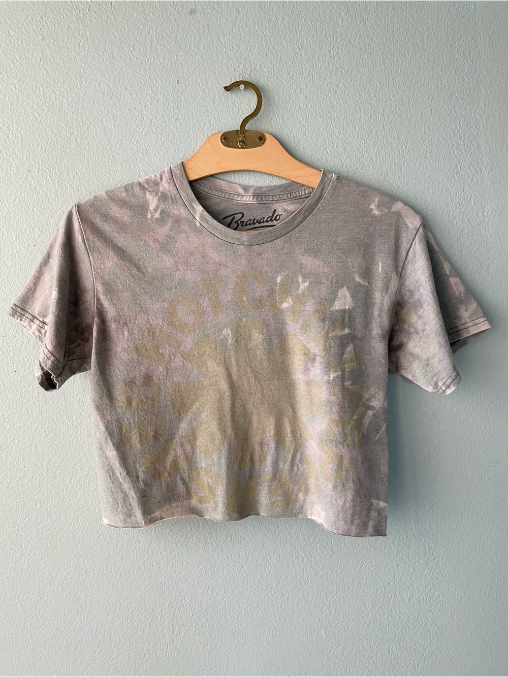 🌱5/$25🌱 Bravado | Red Hot Chili Peppers Tie-Dye Crop Top Tee